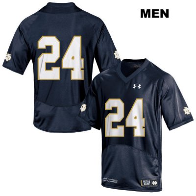 Notre Dame Fighting Irish Men's Tommy Tremble #24 Navy Under Armour No Name Authentic Stitched College NCAA Football Jersey RFR8399EC